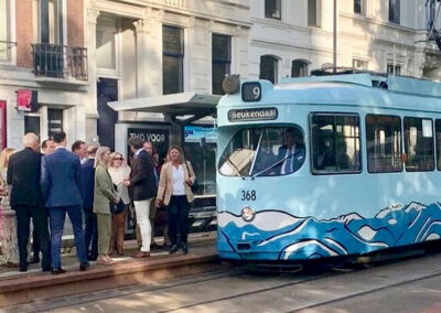 Foto stop tijdens de tram tour